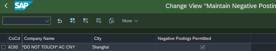 SAPGUI 'Negative Posting'