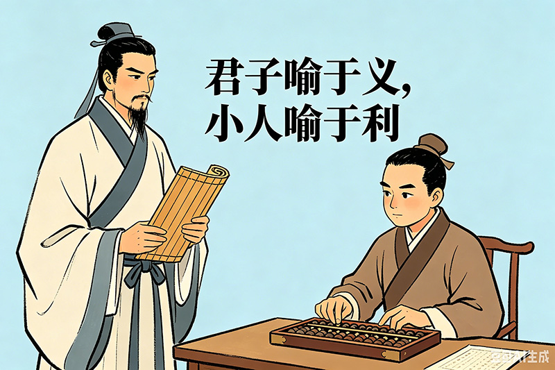 君子喻于义，小人喻于利